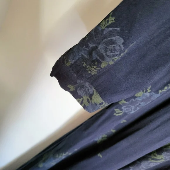 Christy Dawn Audrey Dress Navy Floral Maxi S Cottagecore Prairie